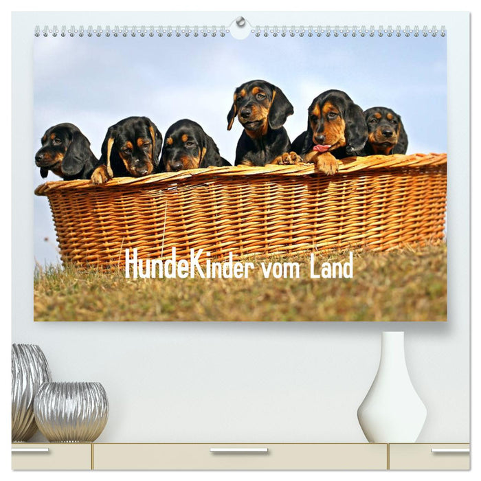 Hundekinder vom Land (CALVENDO Premium Wandkalender 2025)