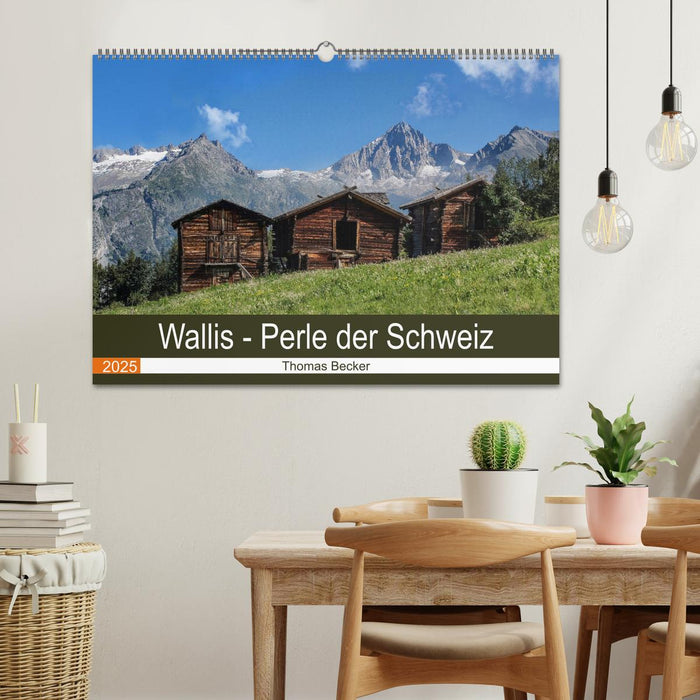 Wallis. Perle der Schweiz (CALVENDO Wandkalender 2025)