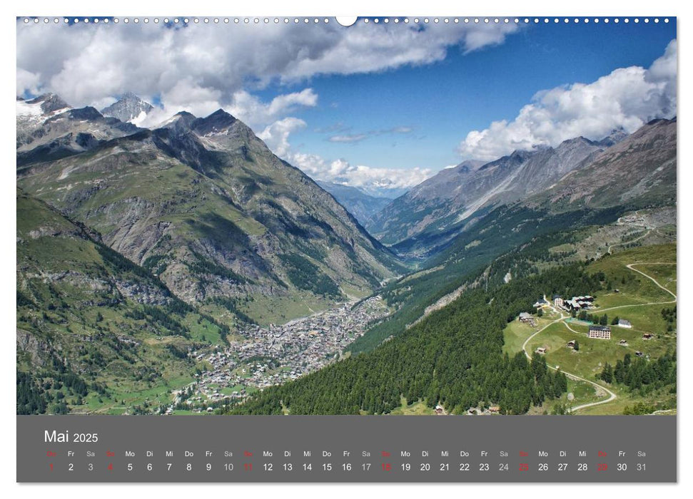 Wallis. Perle der Schweiz (CALVENDO Wandkalender 2025)