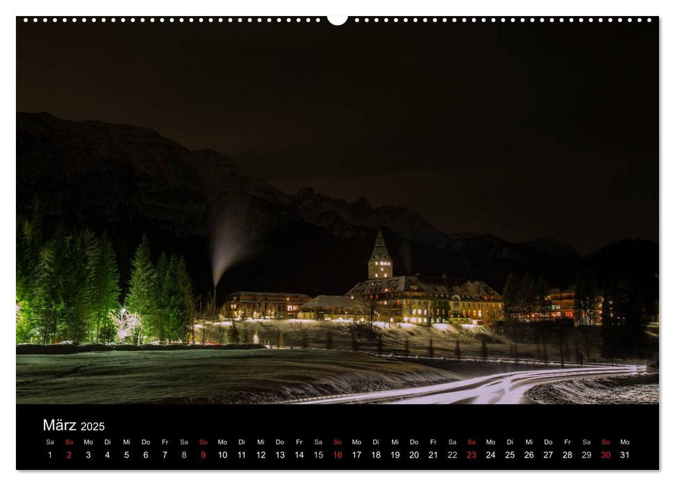 Bergblicke - Elmau (CALVENDO Premium Wandkalender 2025)