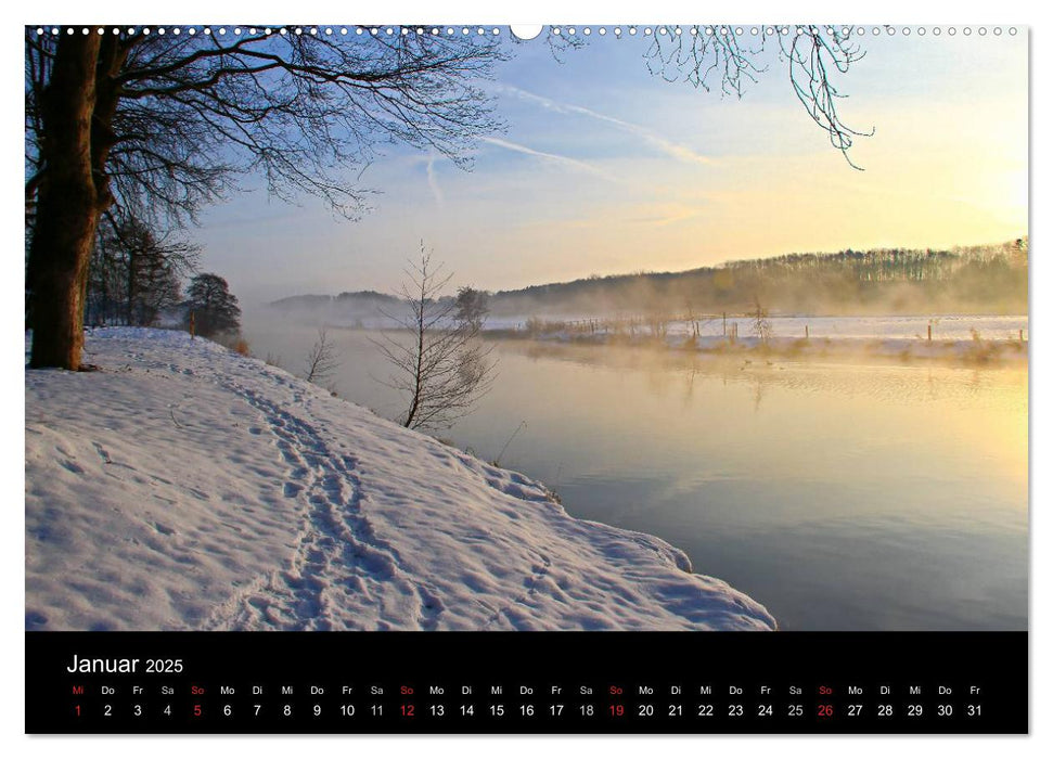 Mystische Momente - Nebelstimmungen an der Ruhr (CALVENDO Premium Wandkalender 2025)