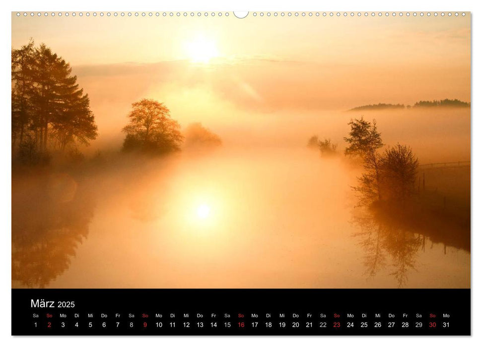 Mystische Momente - Nebelstimmungen an der Ruhr (CALVENDO Premium Wandkalender 2025)