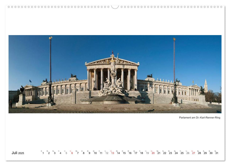 Wien Panoramen (CALVENDO Premium Wandkalender 2025)