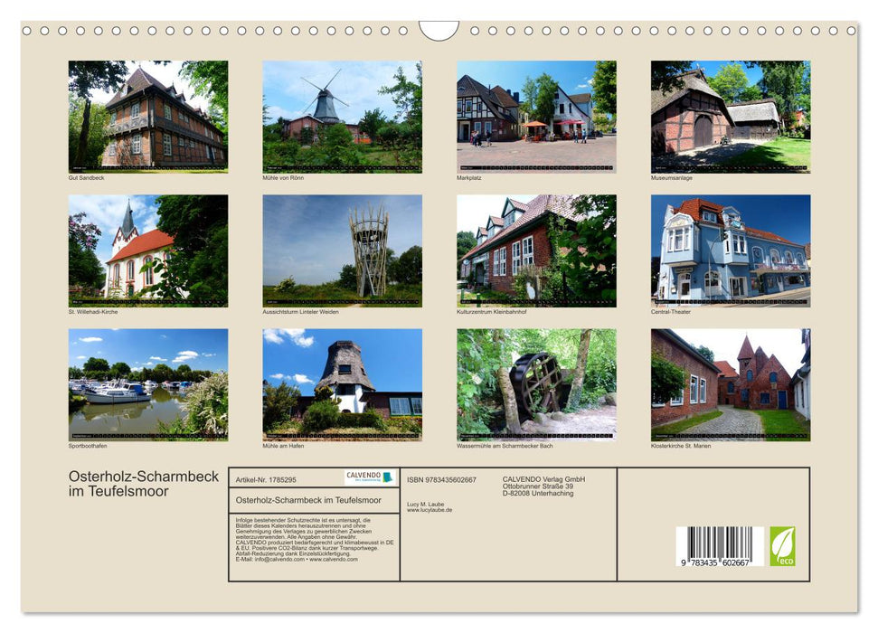 Osterholz-Scharmbeck im Teufelsmoor (CALVENDO Wandkalender 2025)