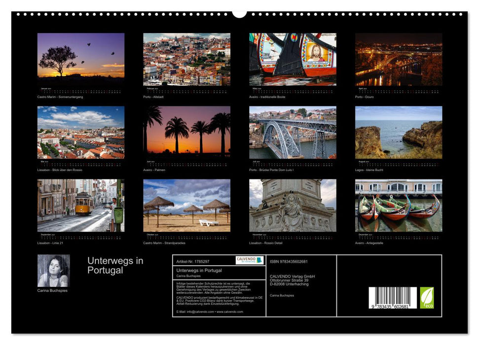 Unterwegs in Portugal (CALVENDO Premium Wandkalender 2025)