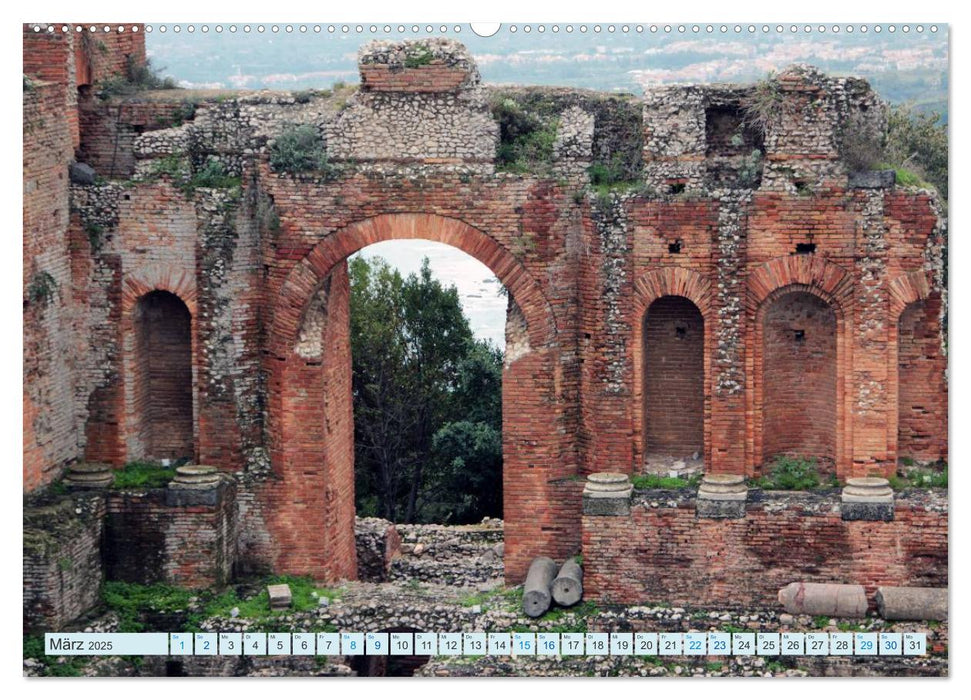 Taormina Siziliens Perle (CALVENDO Premium Wandkalender 2025)