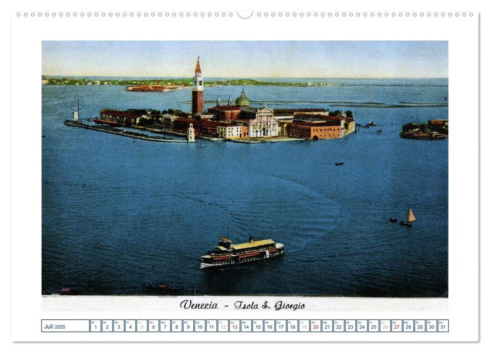 Erinnerungen an das alte Venedig: Historische Stiche von der Lagunenstadt (CALVENDO Premium Wandkalender 2025)