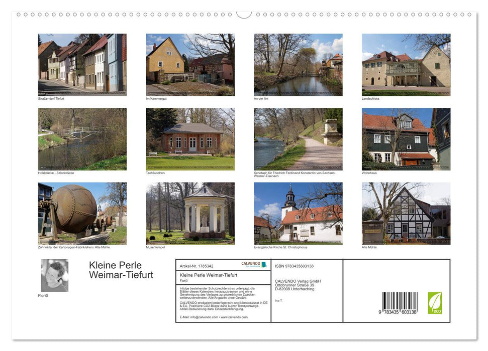 Kleine Perle Weimar-Tiefurt (CALVENDO Premium Wandkalender 2025)