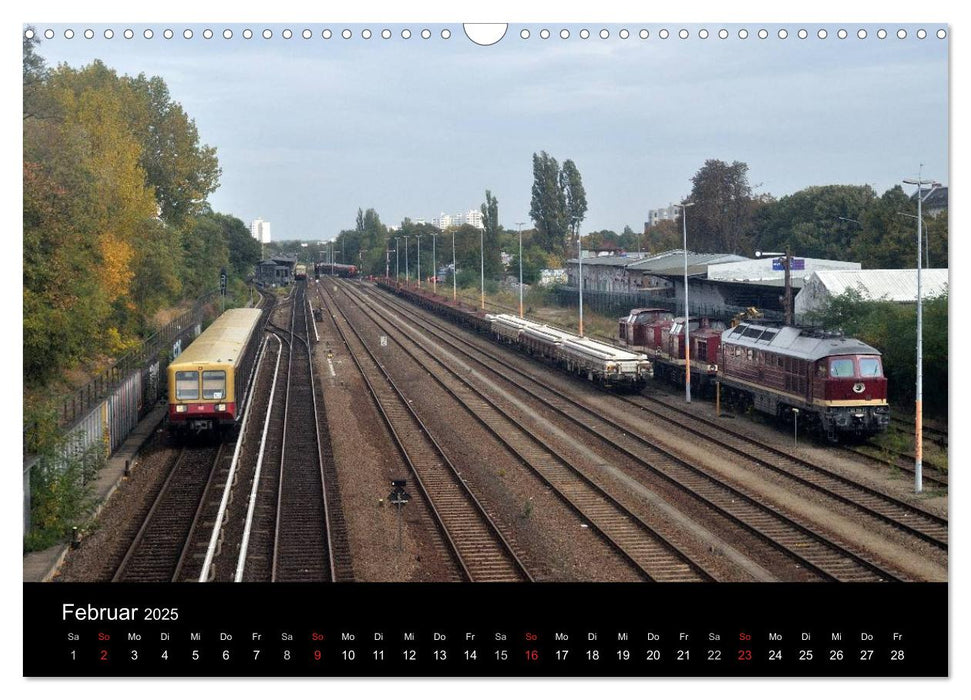 Auf Gleisen durch Berlin (CALVENDO Wandkalender 2025)