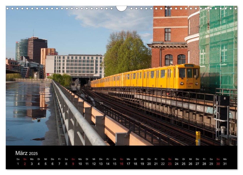 Auf Gleisen durch Berlin (CALVENDO Wandkalender 2025)