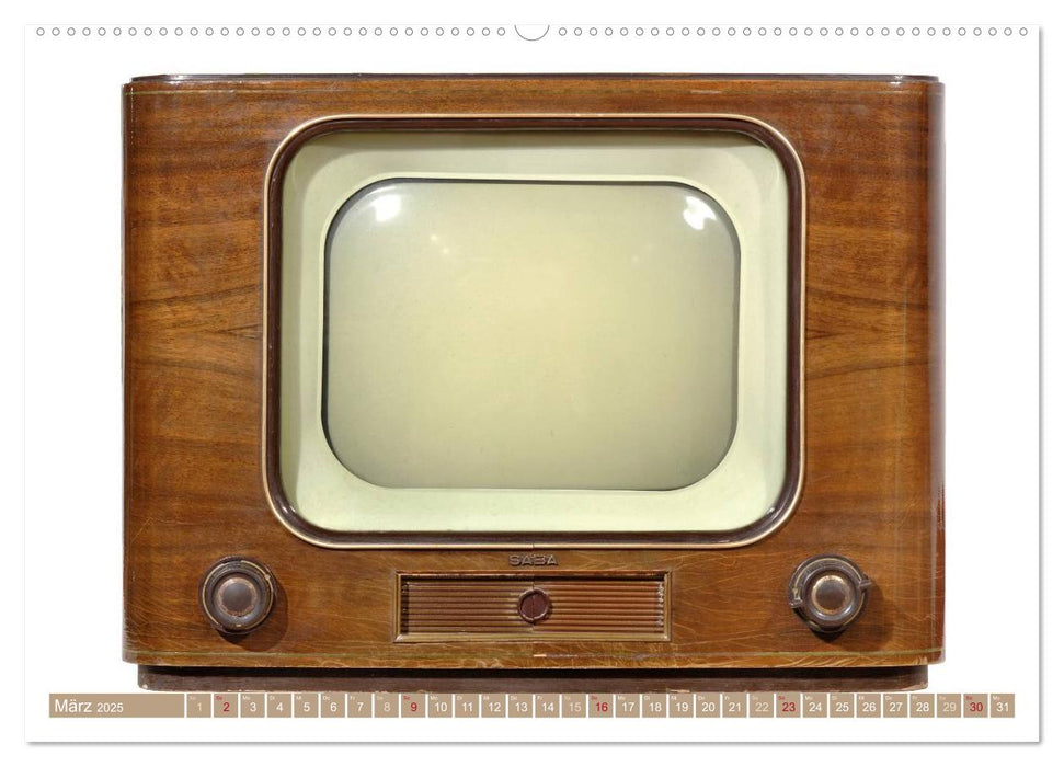 Fernseher der 1950er bis 70er Jahre: In die Röhre geguckt (CALVENDO Premium Wandkalender 2025)