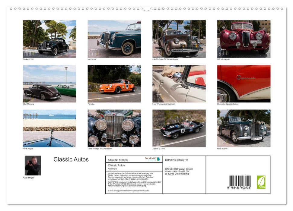 Classic Autos (CALVENDO Premium Wandkalender 2025)