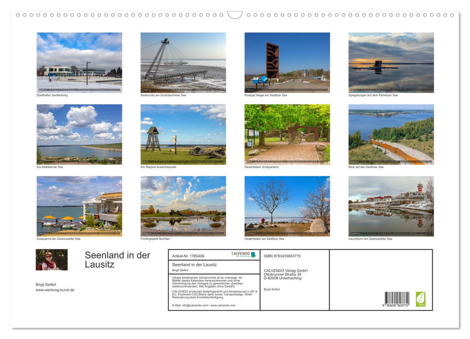 Seenland in der Lausitz (CALVENDO Wandkalender 2025)