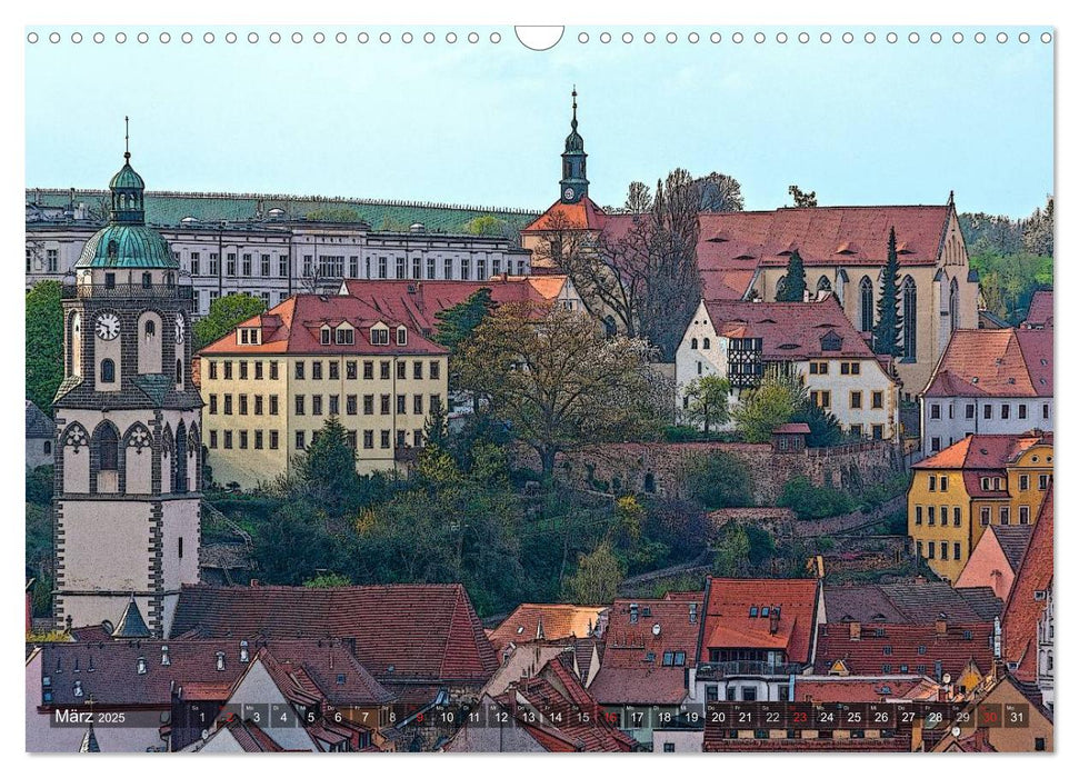 Das Jahr an der Elbe in Meißen (CALVENDO Wandkalender 2025)