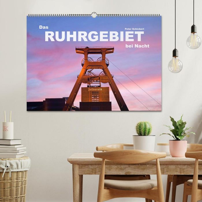 Das Ruhrgebiet bei Nacht (CALVENDO Wandkalender 2025)