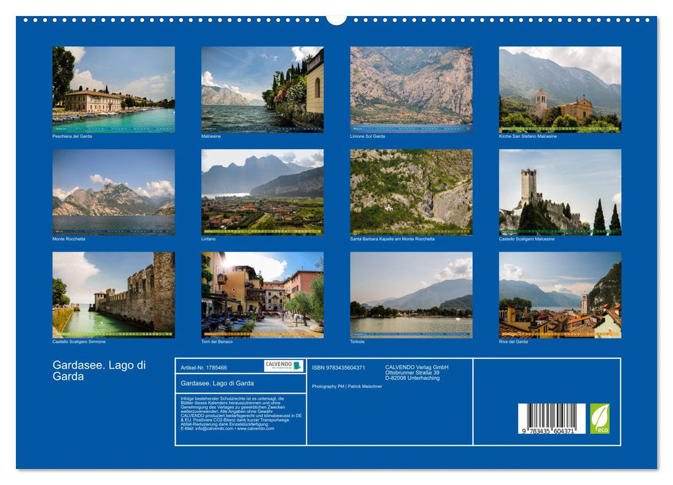 Gardasee. Lago di Garda (CALVENDO Premium Wandkalender 2025)