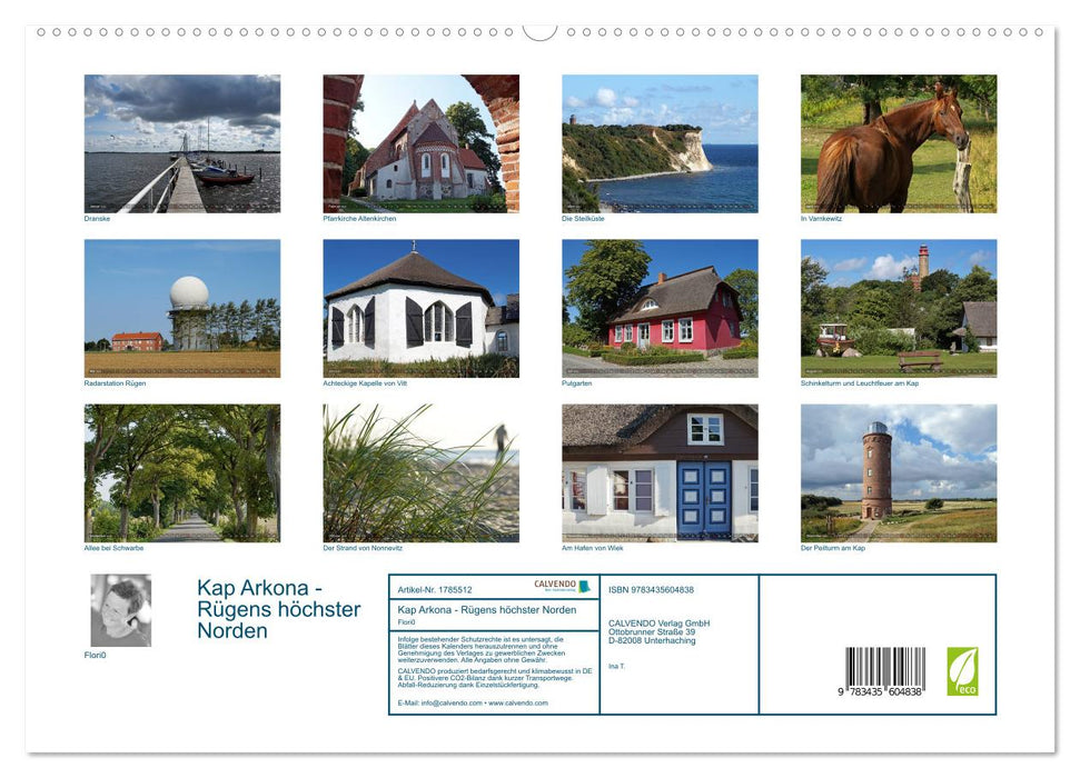 Kap Arkona - Rügens höchster Norden (CALVENDO Premium Wandkalender 2025)