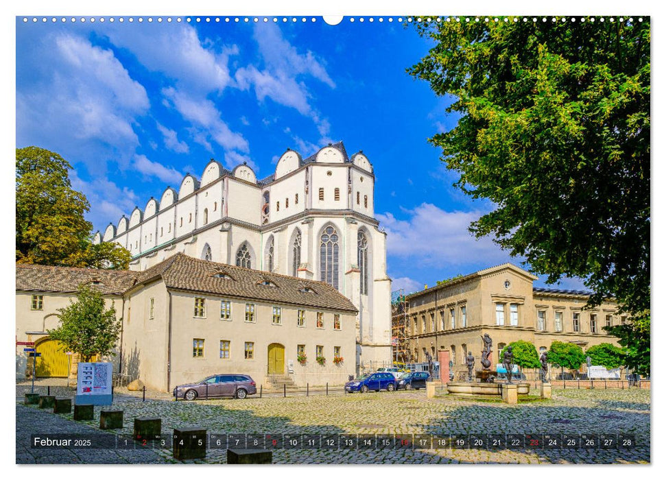 Ein Blick auf Halle an der Saale (CALVENDO Premium Wandkalender 2025)