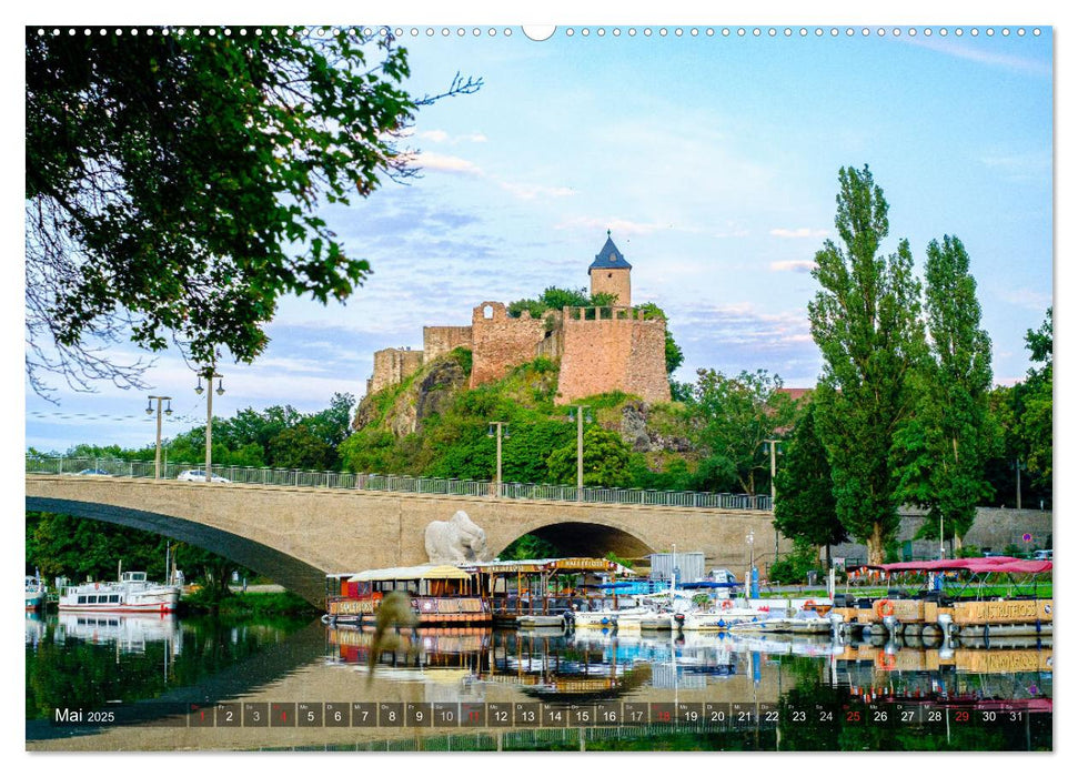 Ein Blick auf Halle an der Saale (CALVENDO Premium Wandkalender 2025)