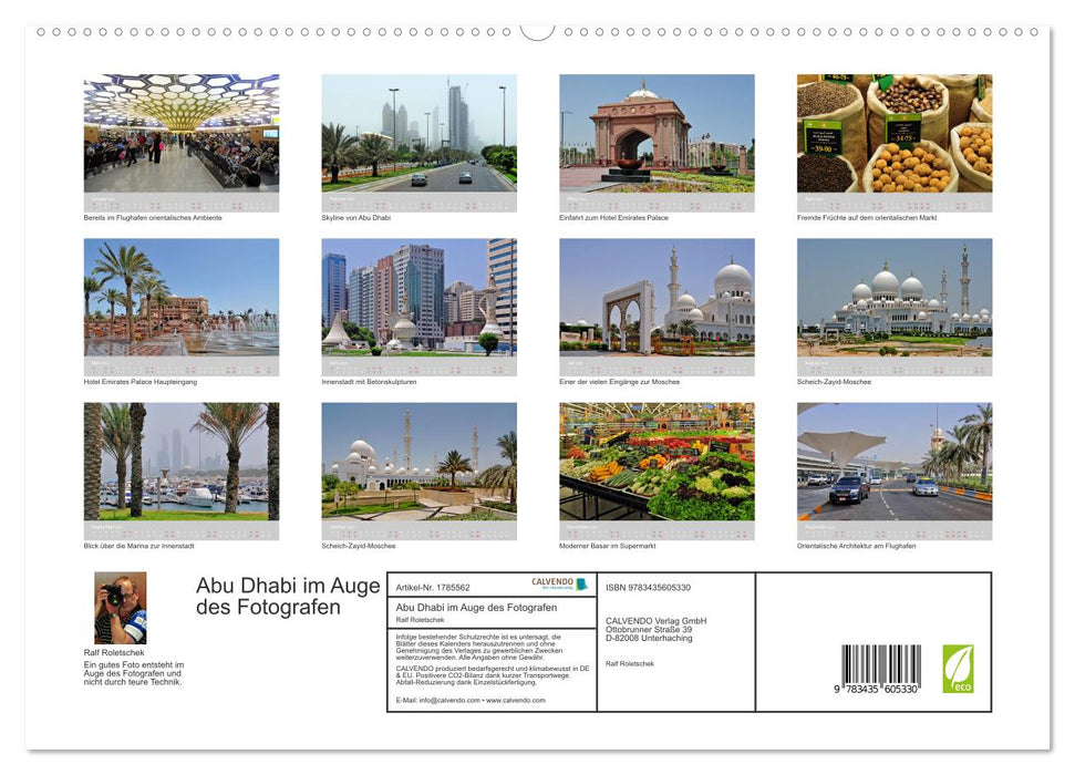 Abu Dhabi im Auge des Fotografen (CALVENDO Premium Wandkalender 2025)