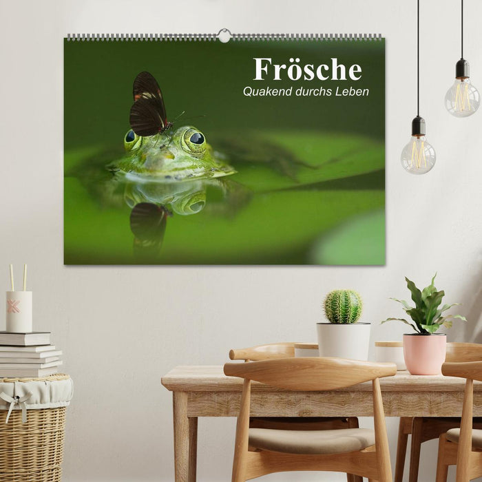 Frösche. Quakend durchs Leben (CALVENDO Wandkalender 2025)