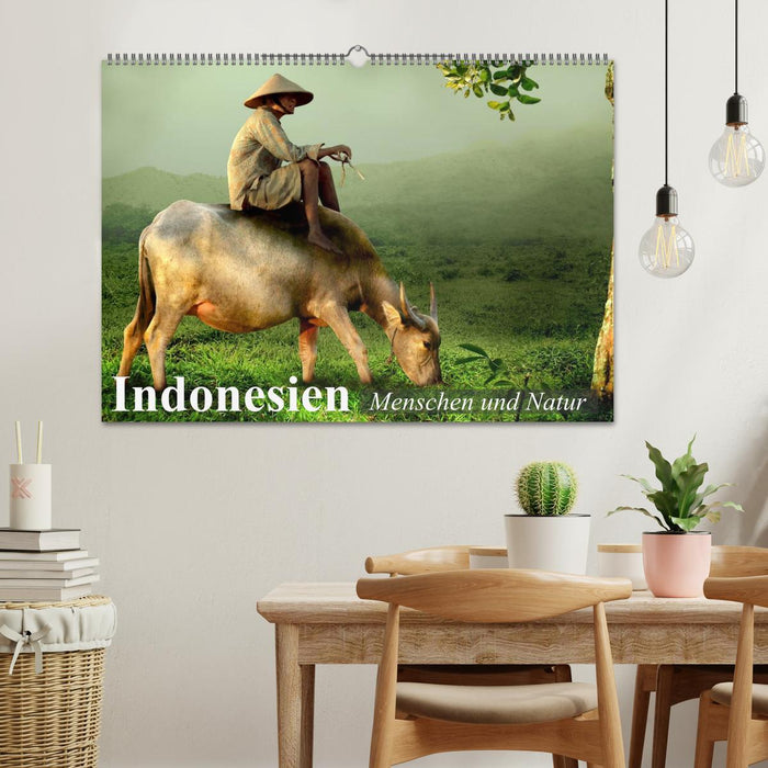 Indonesien. Menschen und Natur (CALVENDO Wandkalender 2025)