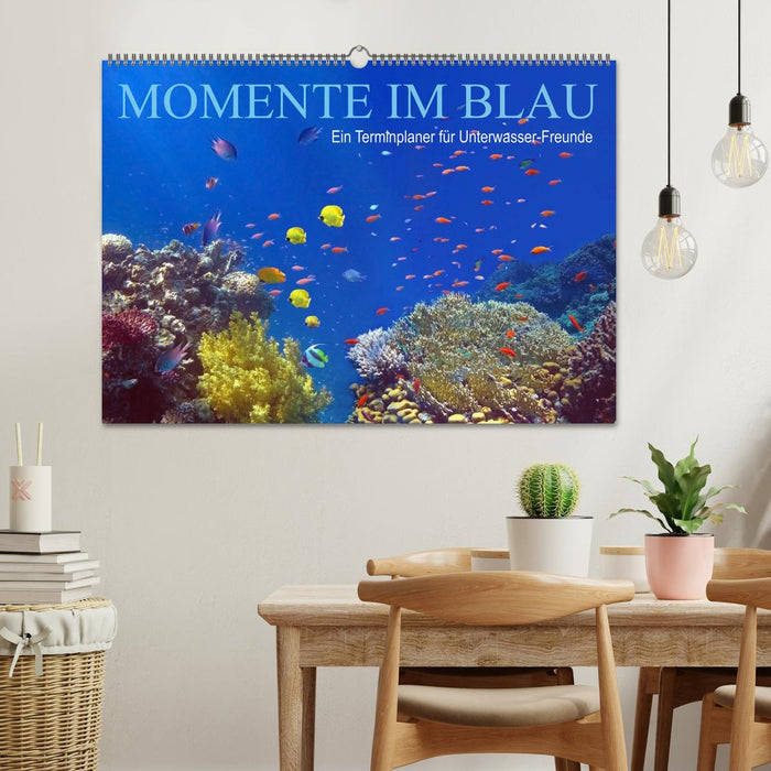 Momente im Blau - Ein Terminplaner für Unterwasser-Freunde (CALVENDO Wandkalender 2025)