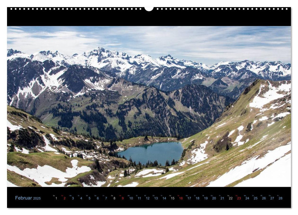 Region Oberstdorf - Kleinwalsertal und Nebelhorn (CALVENDO Wandkalender 2025)