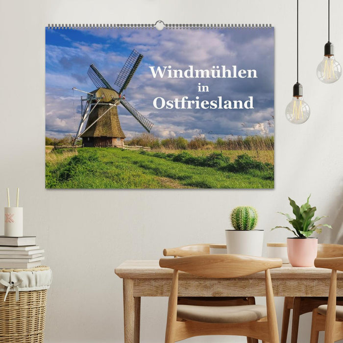 Windmühlen in Ostfriesland (CALVENDO Wandkalender 2025)