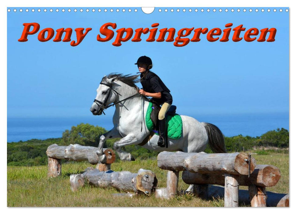 Pony Springreiten (CALVENDO Wandkalender 2025)