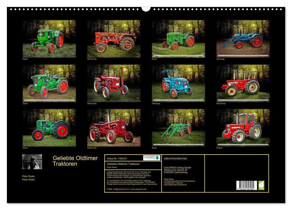 Geliebte Oldtimer Traktoren (CALVENDO Wandkalender 2025)