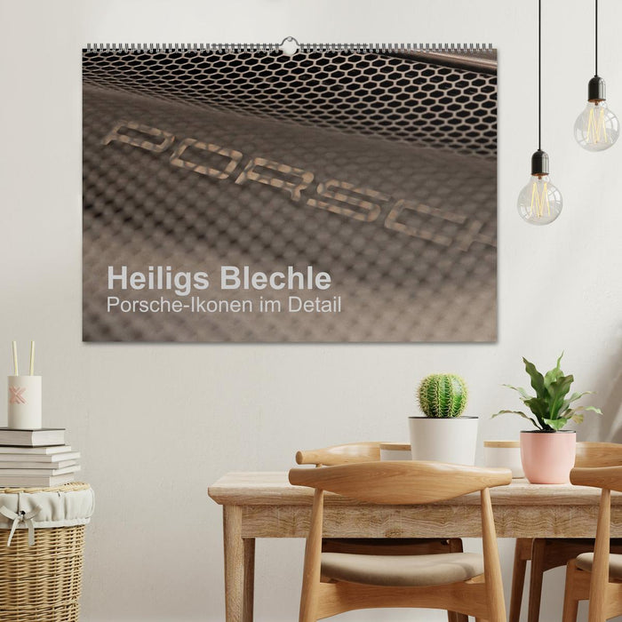 Heiligs Blechle - Porsche-Ikonen im Detail (CALVENDO Wandkalender 2025)