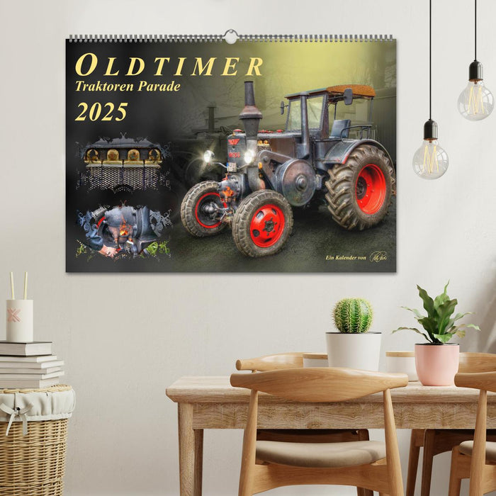 Oldtimer - Traktoren Parade (CALVENDO Wandkalender 2025)