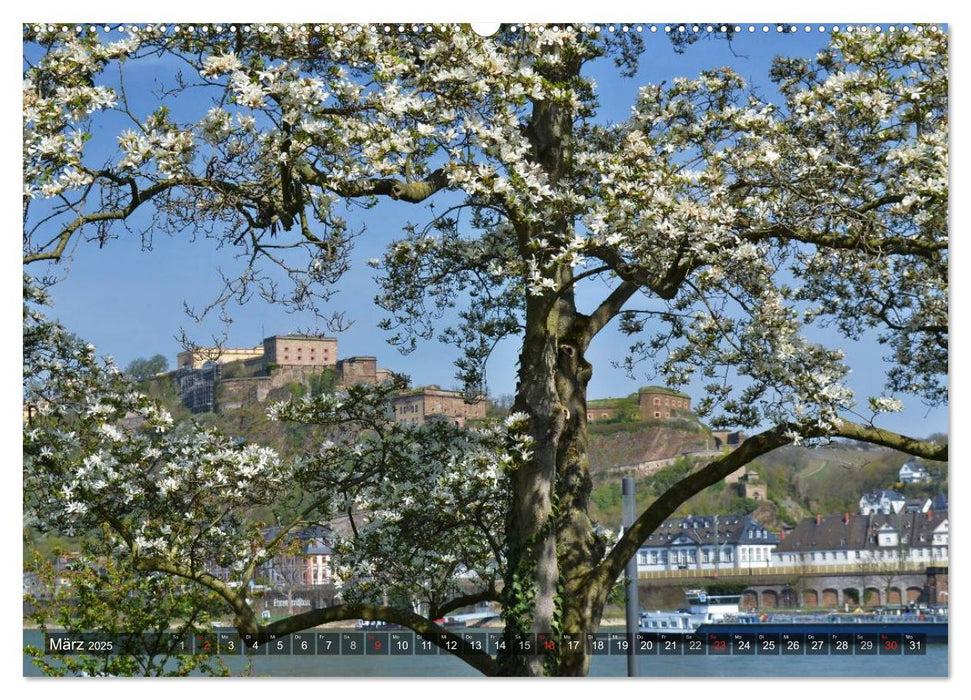 Koblenz Die Stadt am Deutschen Eck (CALVENDO Wandkalender 2025)