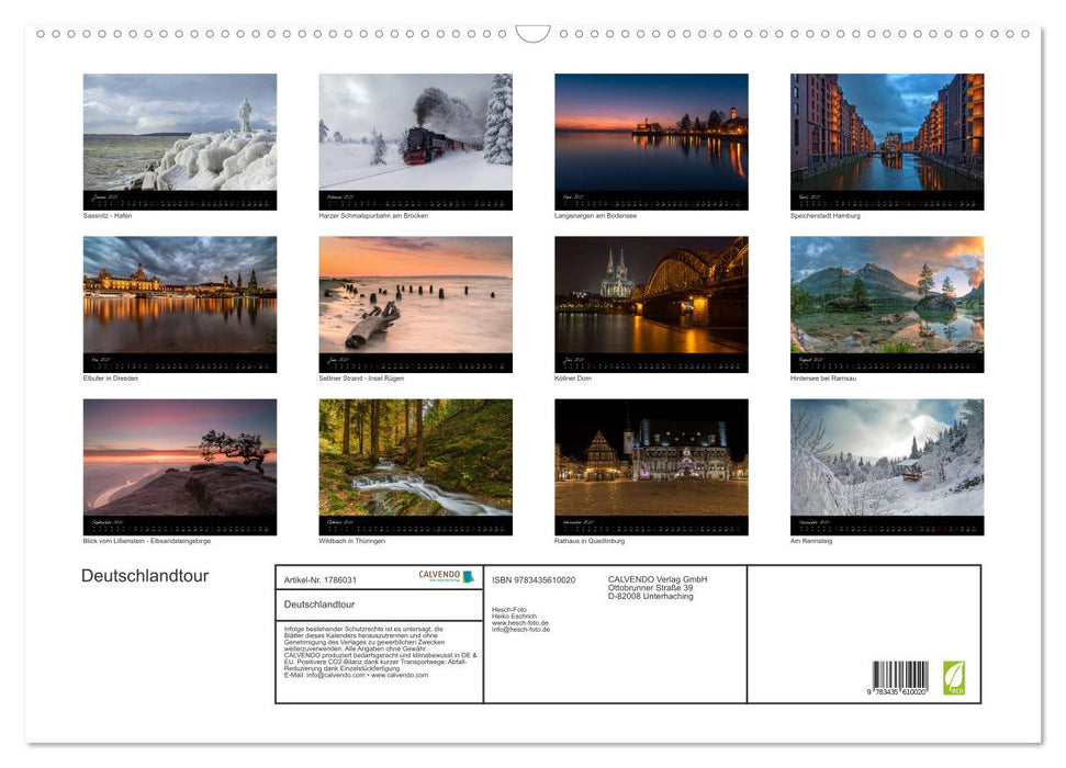 Deutschlandtour (CALVENDO Wandkalender 2025)