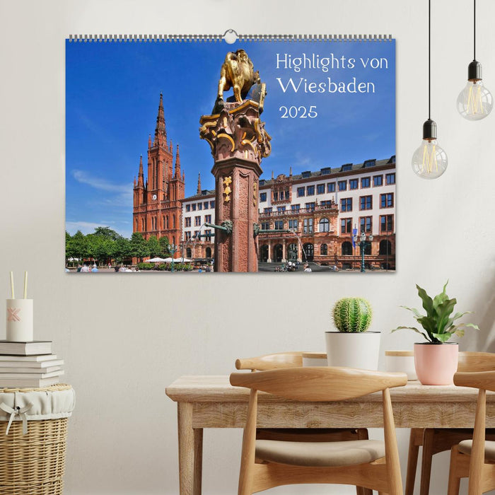 Highlights von Wiesbaden (CALVENDO Wandkalender 2025)