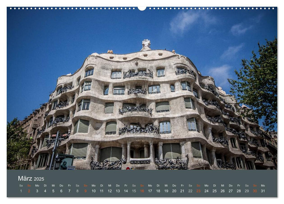 Barcelona - Faszinierende Architektur (CALVENDO Wandkalender 2025)
