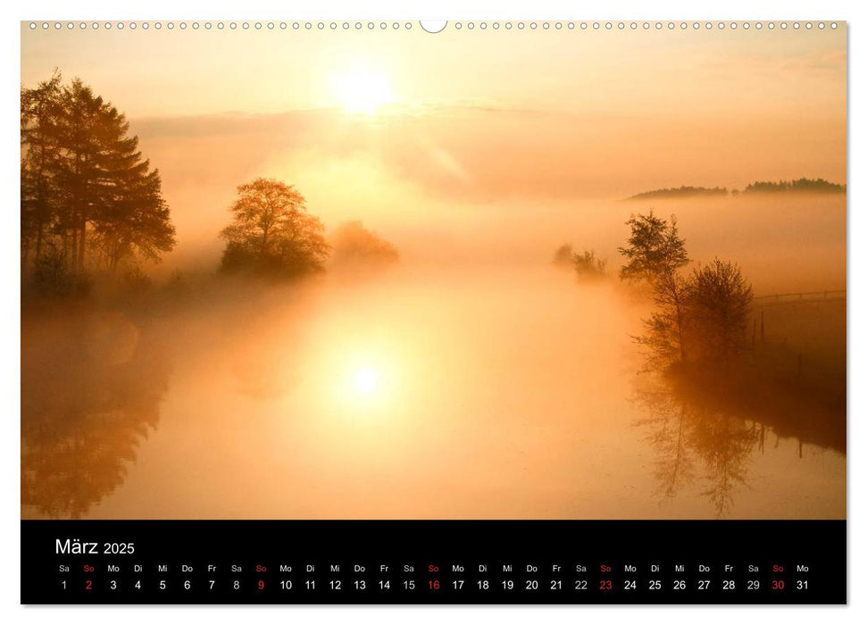 Mystische Momente - Nebelstimmungen an der Ruhr (CALVENDO Wandkalender 2025)