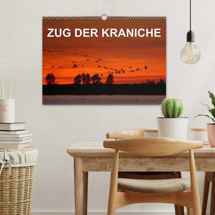 Zug der Kraniche (CALVENDO Wandkalender 2025)