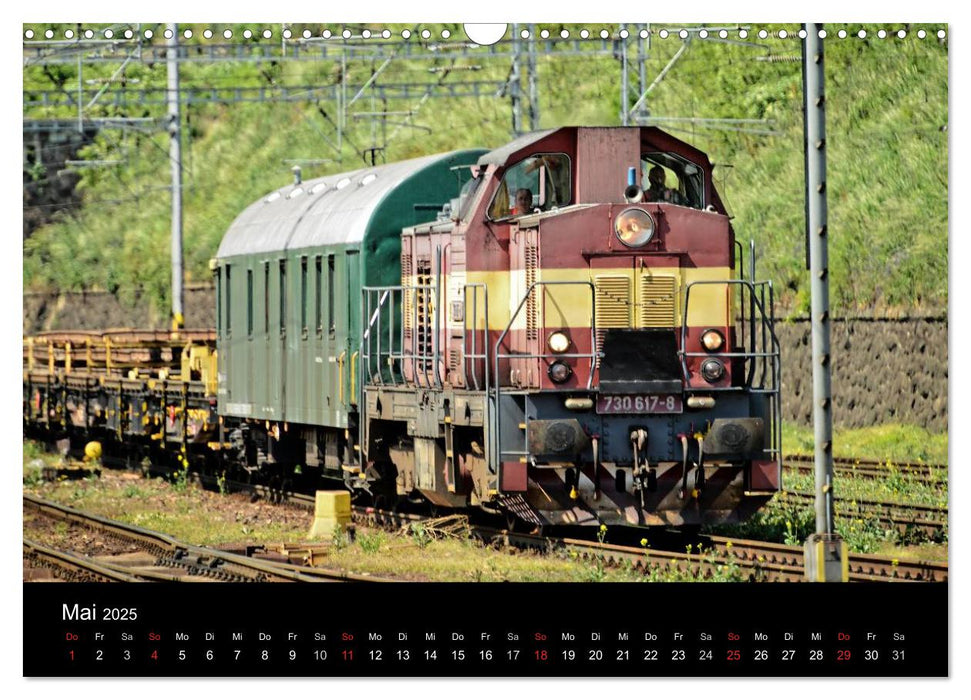 Europäische Eisenbahnen im Auge der Kamera (CALVENDO Wandkalender 2025)