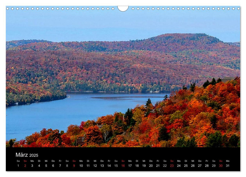 Indianer-Sommer Mont Tremblant Quebec (CALVENDO Wandkalender 2025)