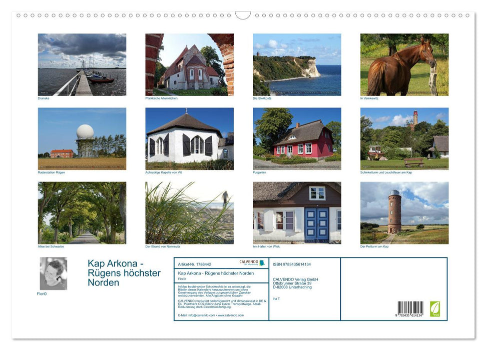 Kap Arkona - Rügens höchster Norden (CALVENDO Wandkalender 2025)