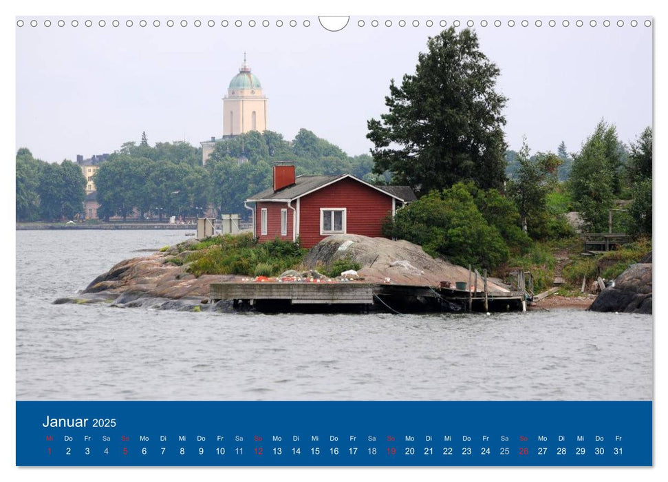 Helsinki im Auge des Fotografen (CALVENDO Wandkalender 2025)