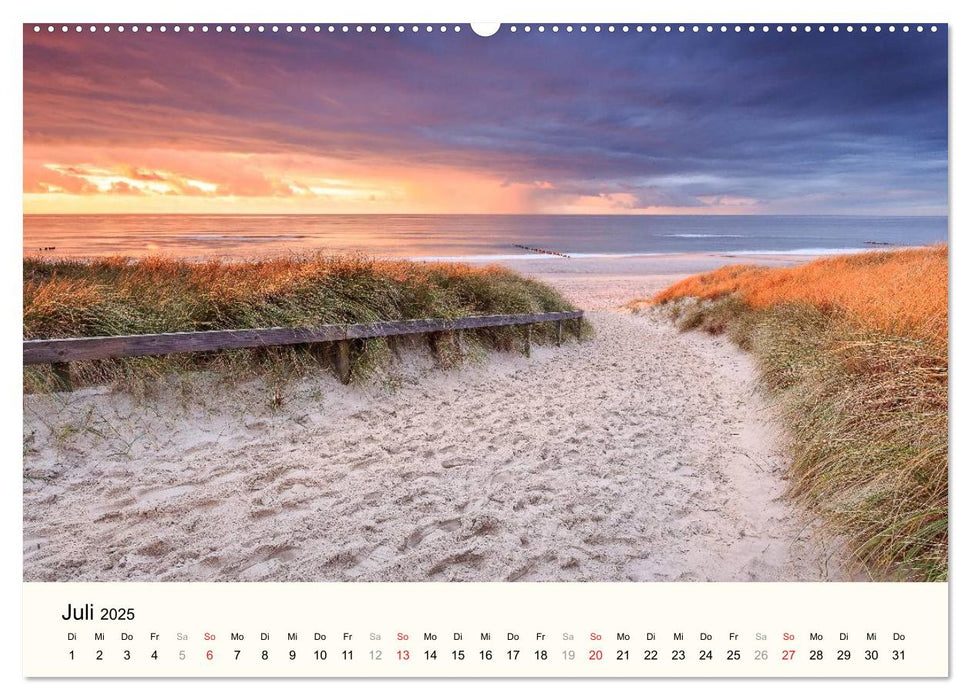 SYLT - Abendspaziergänge (CALVENDO Premium Wandkalender 2025)