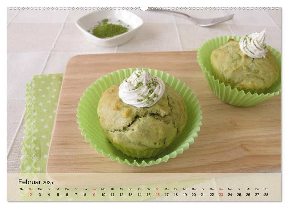 Mug Cakes, Minigugel, Tartelettes und andere kleine Kuchen (CALVENDO Premium Wandkalender 2025)