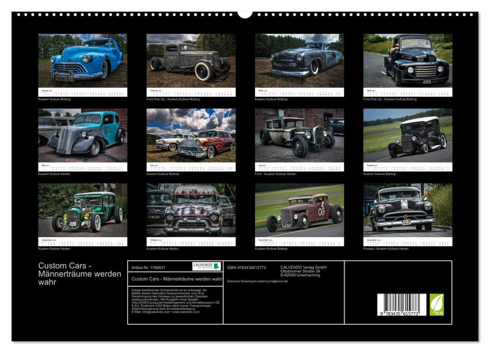 Custom Cars - Männerträume werden wahr (CALVENDO Premium Wandkalender 2025)