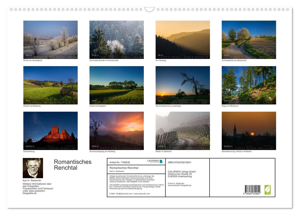 Romantisches Renchtal (CALVENDO Wandkalender 2025)