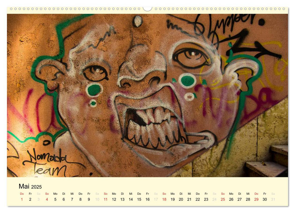 Streetart Lissabon (CALVENDO Premium Wandkalender 2025)