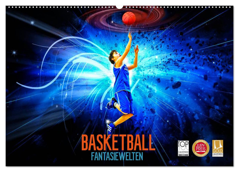 Basketball Fantasiewelten (CALVENDO Wandkalender 2025)