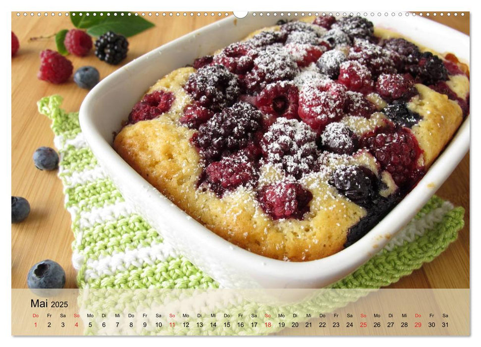 Mug Cakes, Minigugel, Tartelettes und andere kleine Kuchen (CALVENDO Wandkalender 2025)
